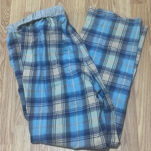 Westport 1989 Woven Blue Plaid Lounge Pants w/ Drawstring- Size XLT